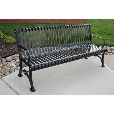 Commercial Coated Metal Park Benches | National Outdoor Furniture